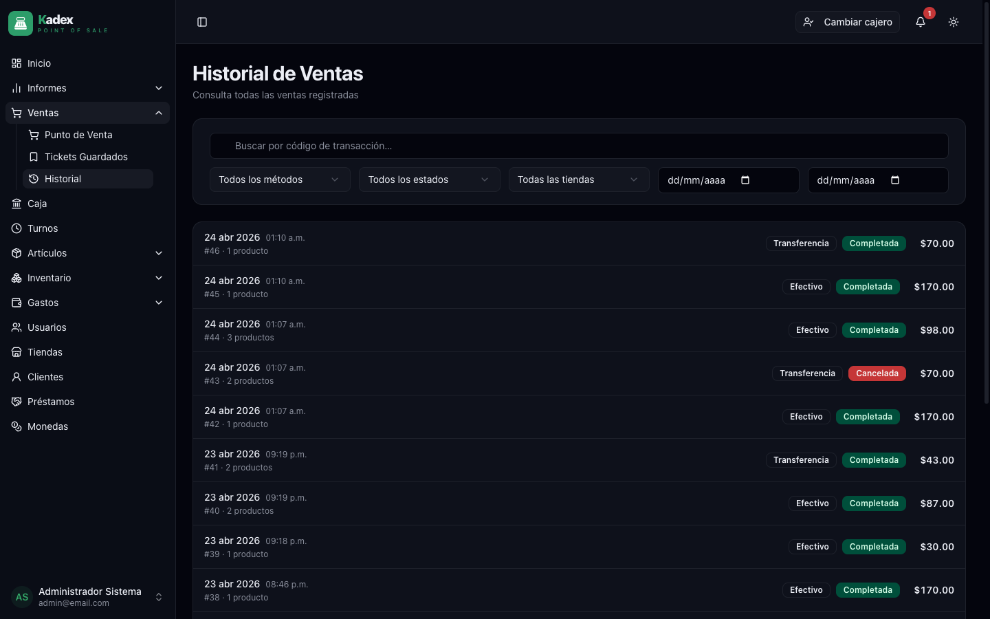 Historial